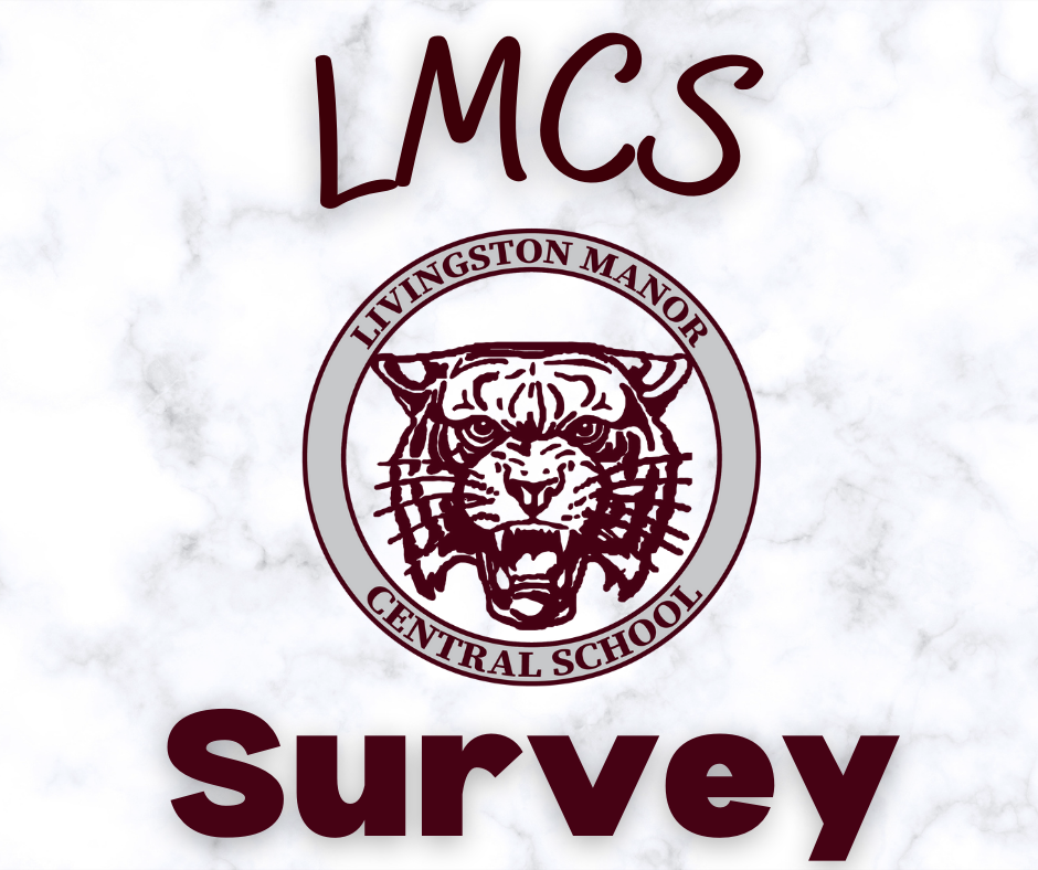 The LMCS logo on a marble background with LMCS Survey